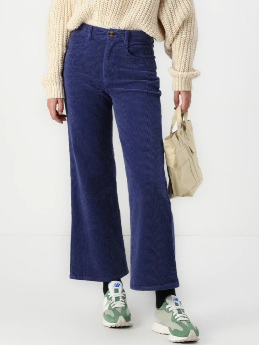 Billabong Blue Corduroy Wide Leg Trouser Pants